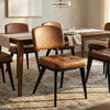 Byford Sheesham Wood & Leather Dining Chair