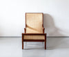 Traditional Luxurious Teakwood Easy Chair with Cane