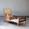 Traditional Luxurious Teakwood Easy Chair with Cane