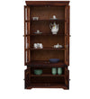 Classic Sheesham Wood Tall Crockery Unit in Provincial Teak Finish