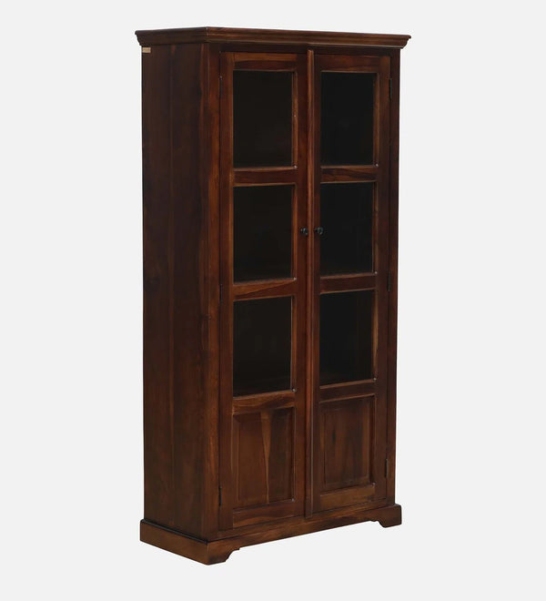 Classic Sheesham Wooden Crockery Unit in Provincial Teak Finish