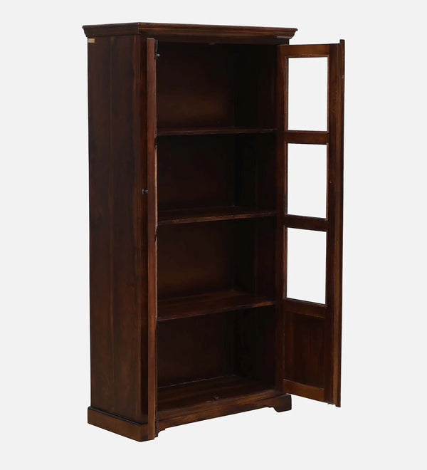 Classic Sheesham Wooden Crockery Unit in Provincial Teak Finish