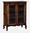 Sheesham Wood Crockery Unit in Provincial Teak Finish