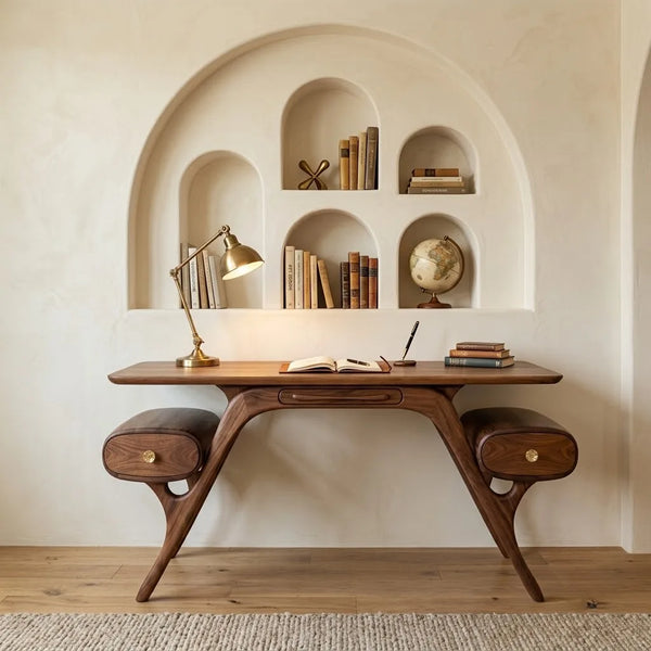 Canillo Solid Wood Study Table