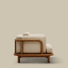 Canoas Solid Teak Wood 1 Seater Sofa