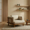 Canoas Solid Teak Wood 1 Seater Sofa 