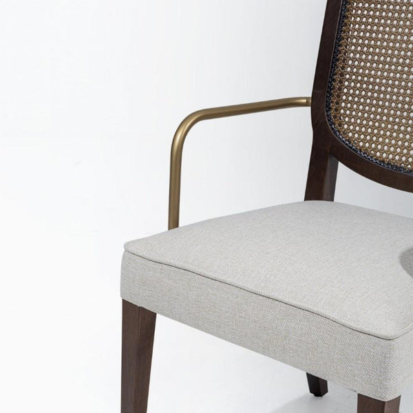 Canungra Rattan Solid Wood Arm Chair