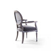 Carina Solid Wood Rattan Arm Chair