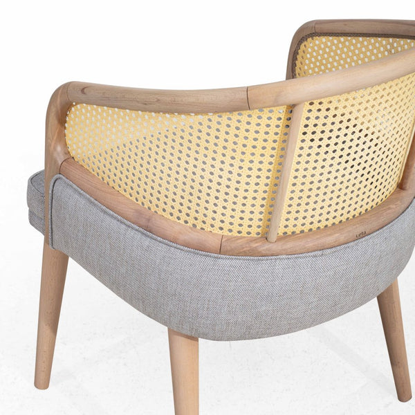 Carindale Rattan Solid Wood Arm Chair