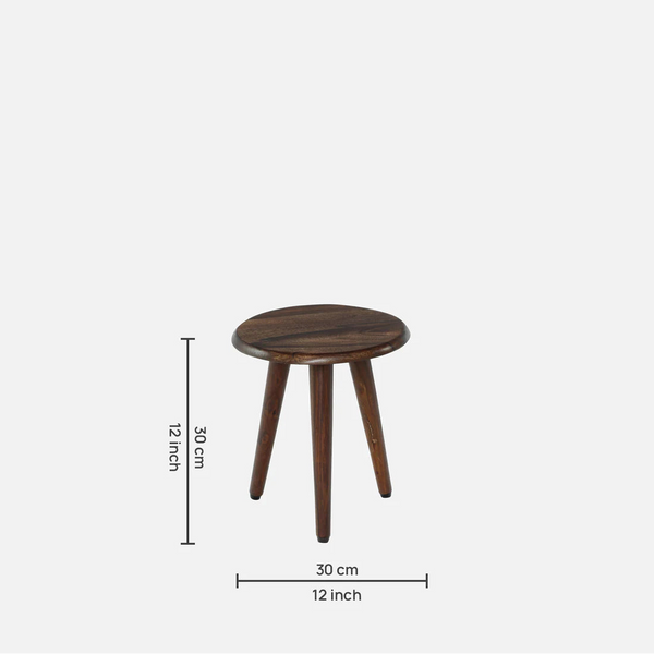Carinish Sheesham Wood Side Table Set of 3