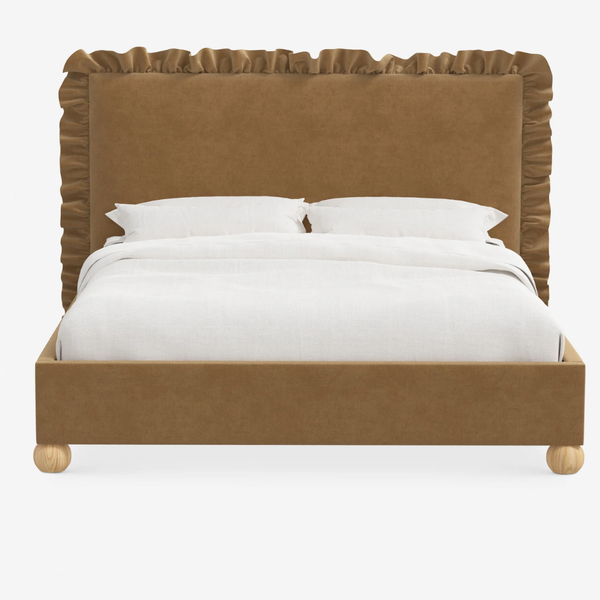 Carlisle Luxury Velvet Upholstered Bed- All Sizes