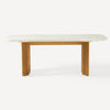 Carrickfergus Marble Table With Solid Wooden Base