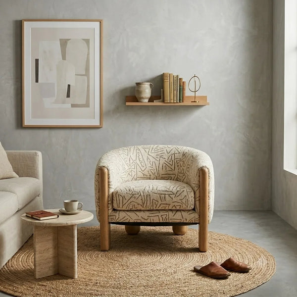 Casar Fabric Upholstered Accent Chair 
