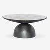 Castillos Round Solid Wood & Marble Coffee Table