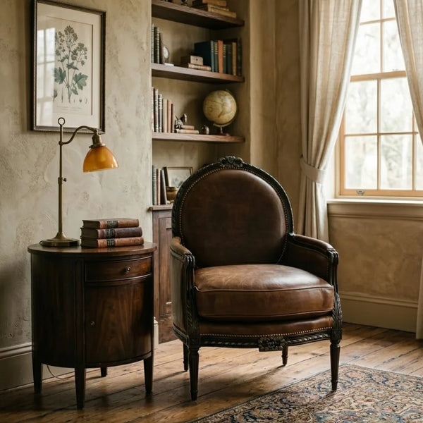 Castro Solid Wood Leather 1 Seater Sofa 