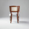 Cervantes Rattan Sheesham Wood and Fabric Dining Chair