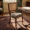 CervantesRattan_Sheesham_Wood_and_Fabric_Dining_Chair_
