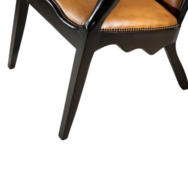 Cessnock Modern Mango Wood Arm Chair