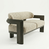 Cetinje Solid Wood Love Seat Sofa