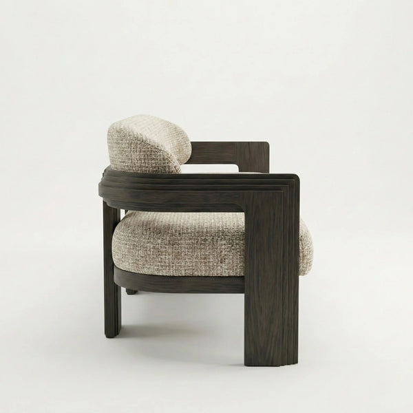 Cetinje Solid Wood Love Seat Sofa