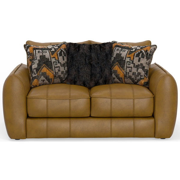 Chandler Tufted Loveseat Leather Sofa