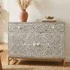 Charlotte Acrylic Inlay Floral Sideboard
