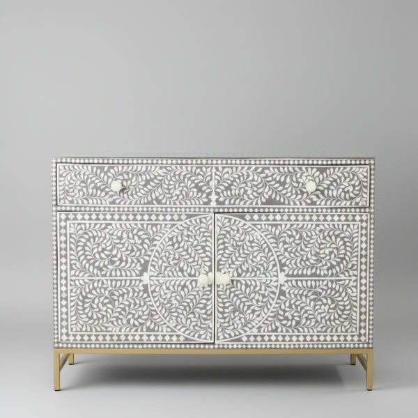 Charlotte Acrylic Inlay Floral Sideboard
