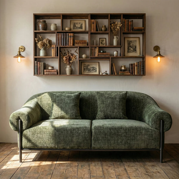 Chelsea velvet fabric 2 Seater Sofa