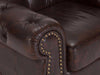 Chesterfield Leather One Seater Sofa