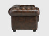 Sofia Tufted Two Seater Leather Sofa