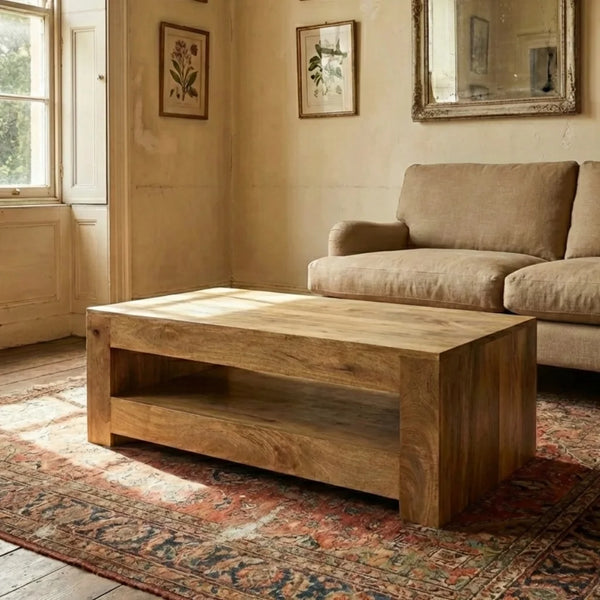 Chico Modern Mango Wood Coffee Table