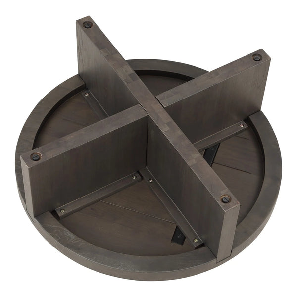 Cincinnati Solid Wood Round Coffee Table