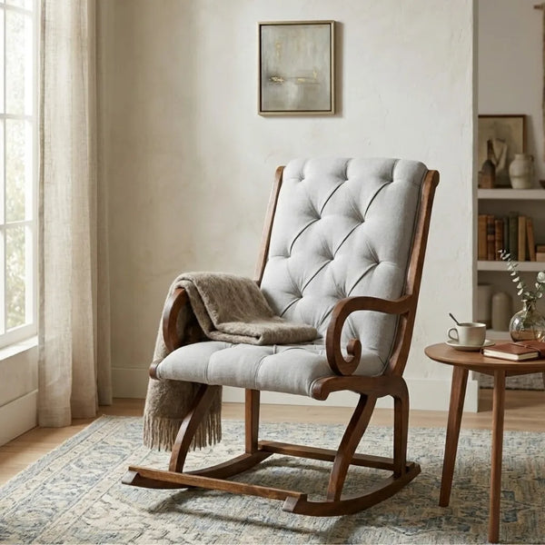 Clanwilliam Solid Wood Rocking Chair in Natural Finish