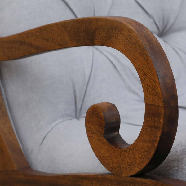 Clanwilliam Solid Wood Rocking Chair in Natural Finish