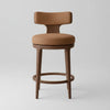 Classic Wooden Bar Stool - Oak Finish