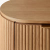 Clayne Oak Wood Bedside Table With 1 Drawer