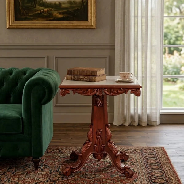 Clydebank Traditional & Luxurious Teakwood Side Table