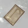 Cofimvaba Rattan Sheesham Wood Stool - Light Walnut