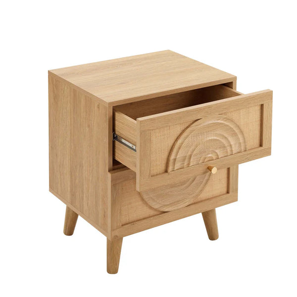 Coimbra Rattan Bed Side Table With Drawer 