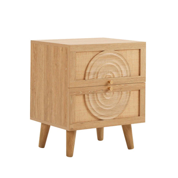 Coimbra Rattan Bed Side Table With Drawer 