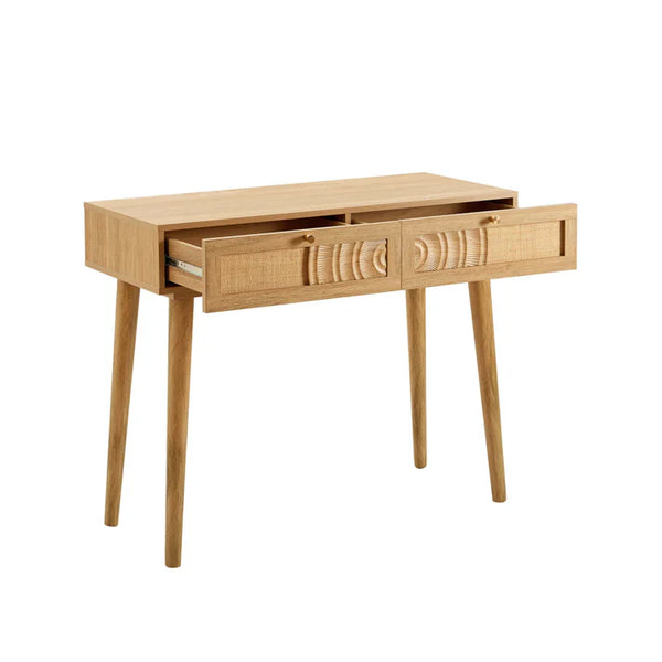 Coimbra Solid Wood Rattan Dressing Table