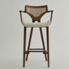 Constanta Solid Wood Rattan Bar Chair