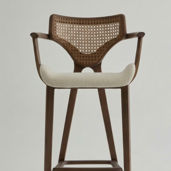 Constanta Solid Wood Rattan Bar Chair