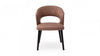 Classic & Modern Solid Wood With Velvet Dining Chair - Brown Finish