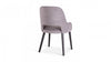 Modern Solid Wood With Fabric Dining Chair - Grey Finish