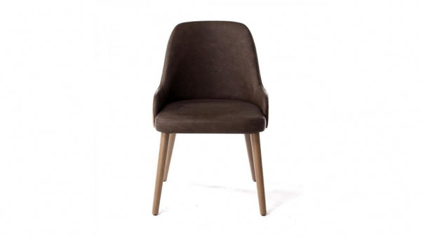 Modern Solid Wood With Velvet Dining Chair