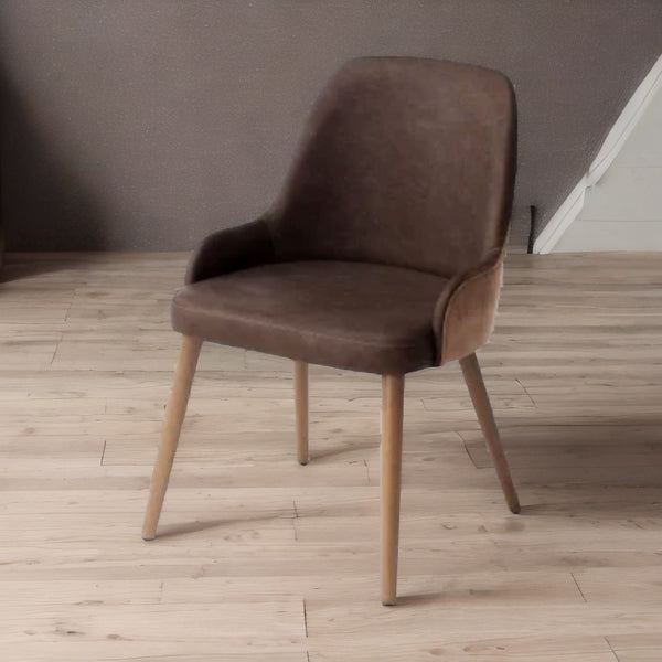Modern Solid Wood With Velvet Dining Chair