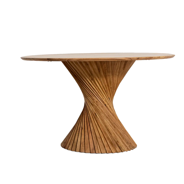 Coventry Acacia Wood Round Dining Table