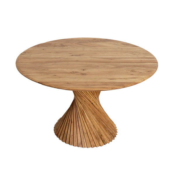 Coventry Acacia Wood Round Dining Table
