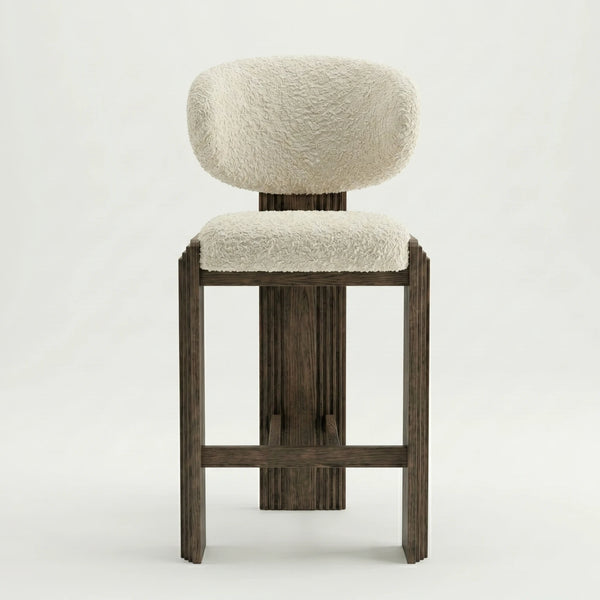 Covilha Modern Wooden Bar Chair (Single Chair)